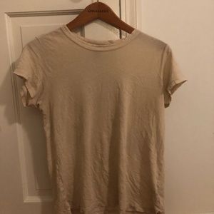 pale yellow aerie t-shirt
